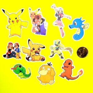 3/$20 Brand New 10x Waterproof Pokemon Stickers #4